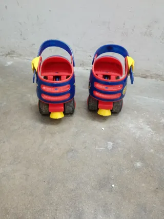 Patines infantiles de plástico