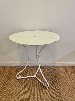 Velador frances antiguo hierro principio siglo XX