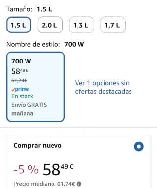Aspiradora Cilíndrica Sin Bolsa