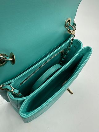 Bolso Chanel Coco Handle Multicolor/Teal