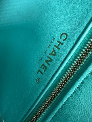 Bolso Chanel Coco Handle Multicolor/Teal