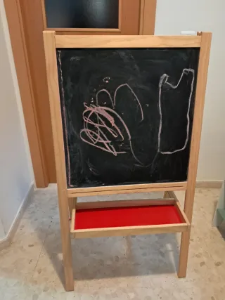 Pizarra de madera para niños