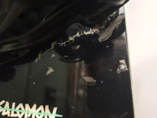 Tabla Snowboard con Fijaciones (agrietada)