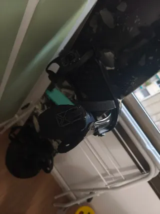 Tabla Snowboard con Fijaciones (agrietada)