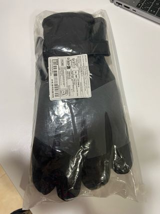 Guantes de Nieve Hombre Negro/Gris