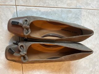 Zapatos Adolfo Dominguez Piel Marrón/Gris T. 40