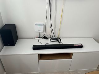 Mueble TV El Corte Inglés 180cm Blanco/Canela