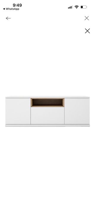 Mueble TV El Corte Inglés 180cm Blanco/Canela
