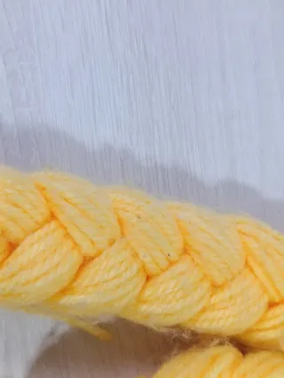 Trenza artesanal rubia estilo Rapunzel