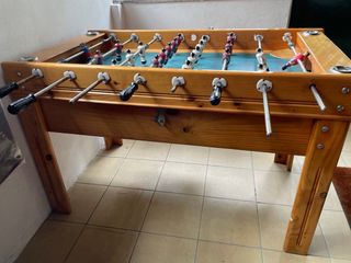 Futbolín profesional de madera maciza 1,60x80 cm