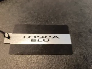 Sciarpa Tosca Blu Beige/Marrone Fantasia Animalier