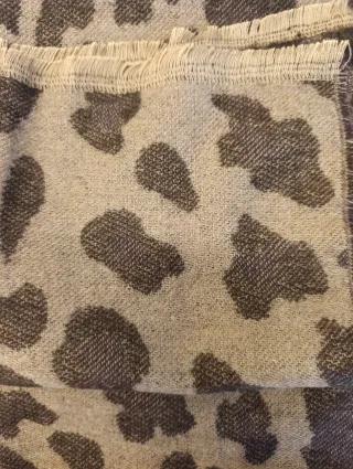 Sciarpa Tosca Blu Beige/Marrone Fantasia Animalier