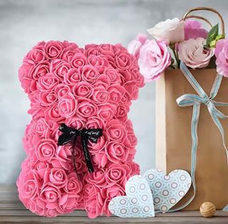 Oso de peluche rosa 25cm