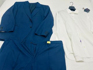 Traje completo blanco, una puesta