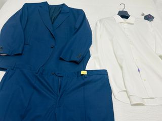 Traje completo blanco, una puesta