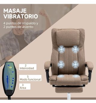 Silla de oficina ergonómica tela.