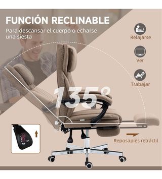 Silla de oficina ergonómica tela.