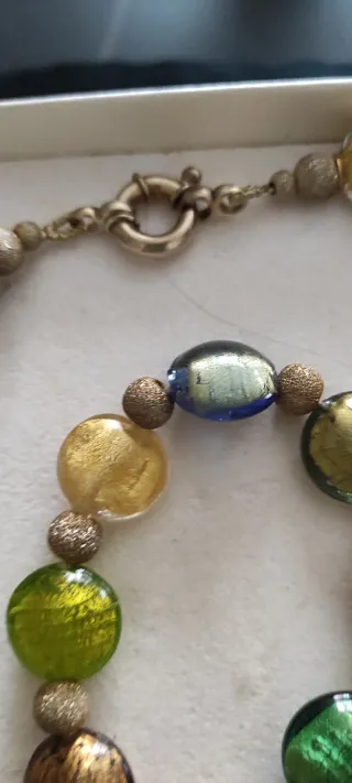 Collar y pulsera cristal Murano Murano