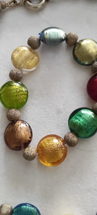 Collar y pulsera cristal Murano Murano