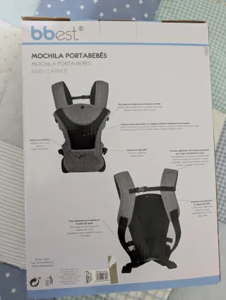 Mochila Portabebés Bbest Gris