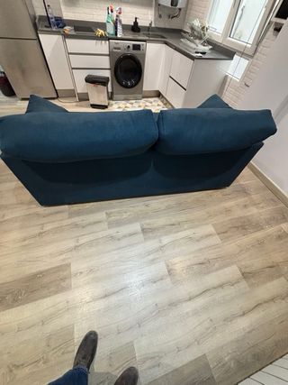 Sofá Cama Azul 2 Plazas