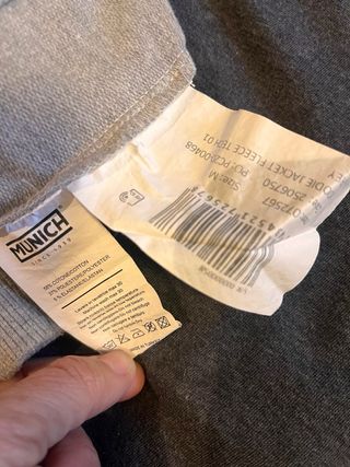 Chaqueta chándal Munich gris