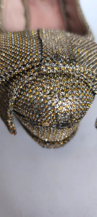 Zapatos de fiesta dorados Paula Soler