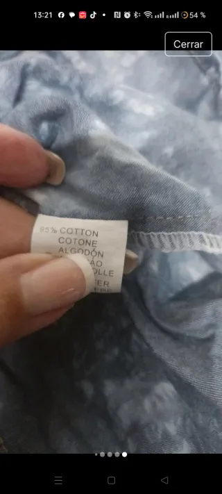 Camisa floral denim Vintage Dressing T. M/L