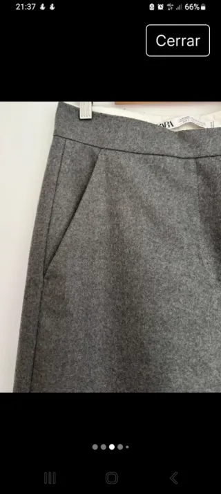 Pantalón ancho Zara edición limitada lana