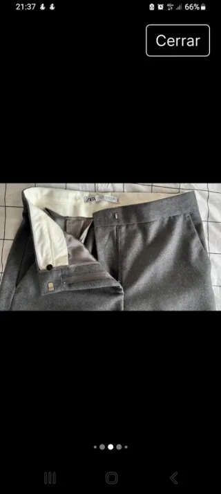 Pantalón ancho Zara edición limitada lana