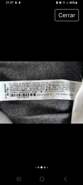 Pantalón ancho Zara edición limitada lana