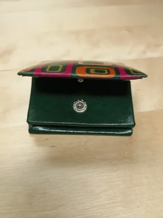 Porta monedas estampado Piel