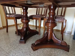 Mesa de comedor y 6 sillas Extensible a 250cm