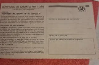 Tostadora MULTI TOAST tacto frio S&P