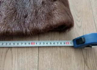 Abrigo de piel marrón