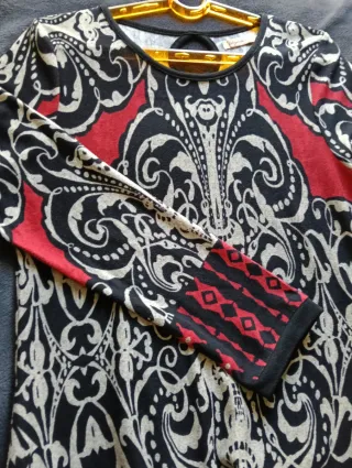 Vestido estampado mujer