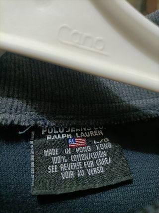 Jersey Ralph Lauren Media Cremallera Azul Talla L