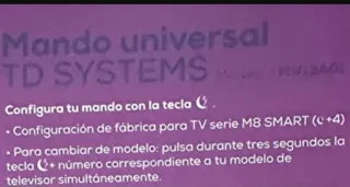 Mando TD SYSTEMS TV .
