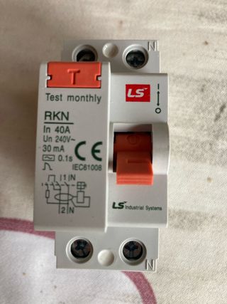 Interruptor Diferencial LS RKN 40A 30mA