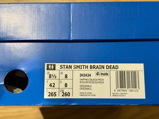 Adidas Stan Smith x Brain Dead Rosa Verde