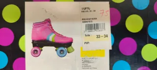 Patines TOPIC Noisy Roller Fucsia Talla 33-34