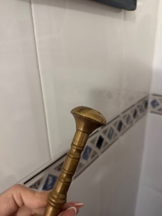 Almirez antiguo de bronce