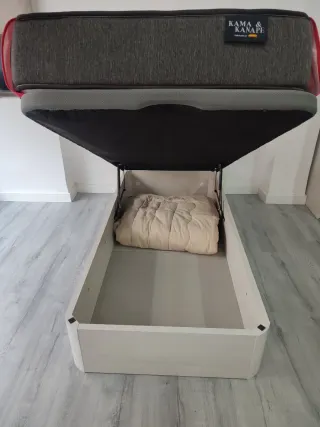 Canapé 90x190 más colchón confort nuevo