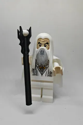 Lego Custom XXL Saruman Mago Blanco