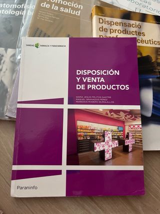 Libros de primer año de grado medio de farmacia