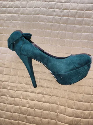 Décolleté camoscio verde Girl Play Tg 39