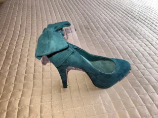 Décolleté camoscio verde Girl Play Tg 39