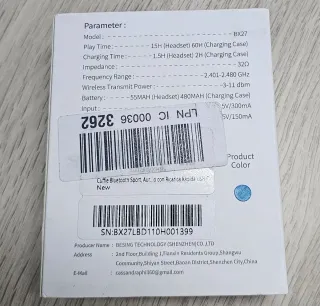Auriculares Inalámbricos Negros Nuevos