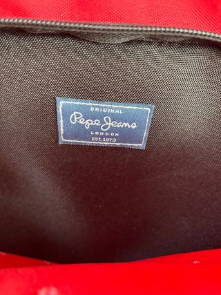 Maleta Pepe Jeans Rosa y Roja chica