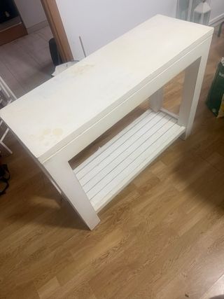 Consola de madera de teca maciza